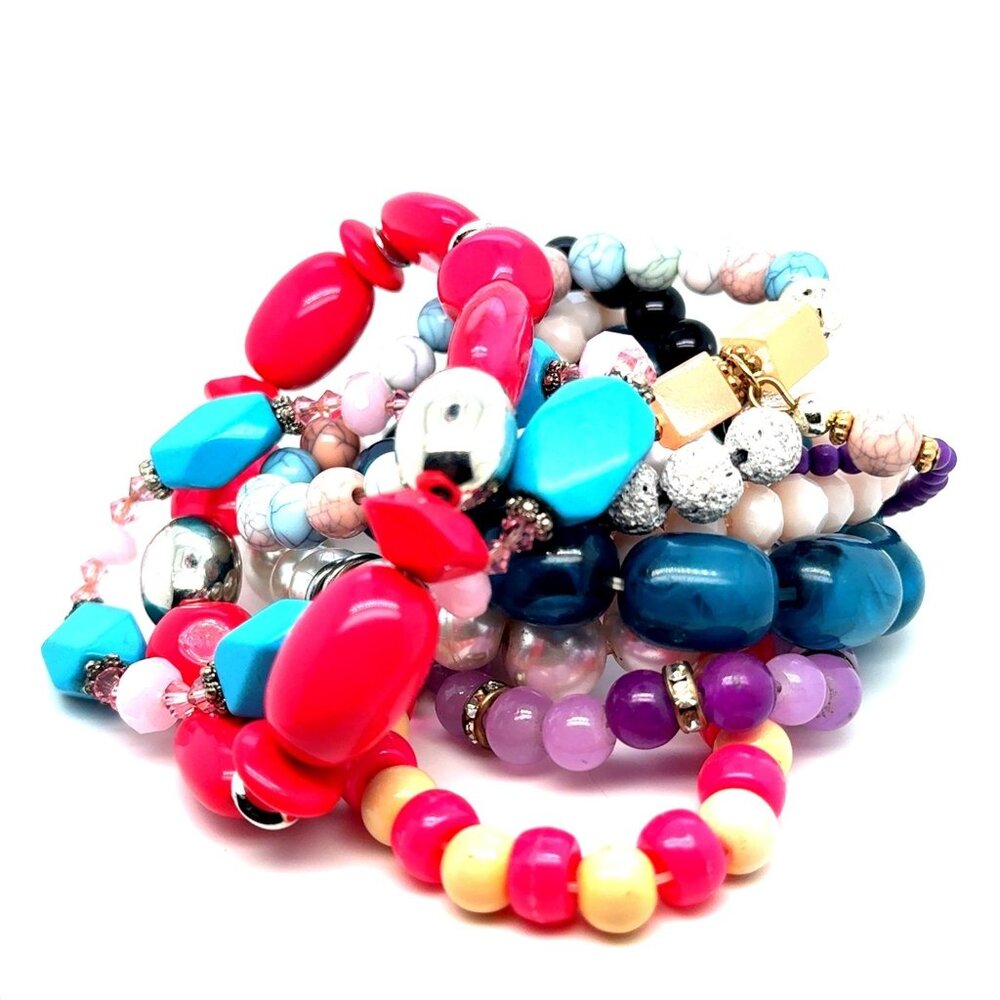 10 Pcs Beaded Bracelet (c)
